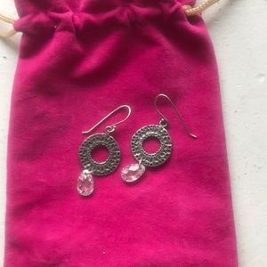 Silpada Sterling silver textured dangle earrings
